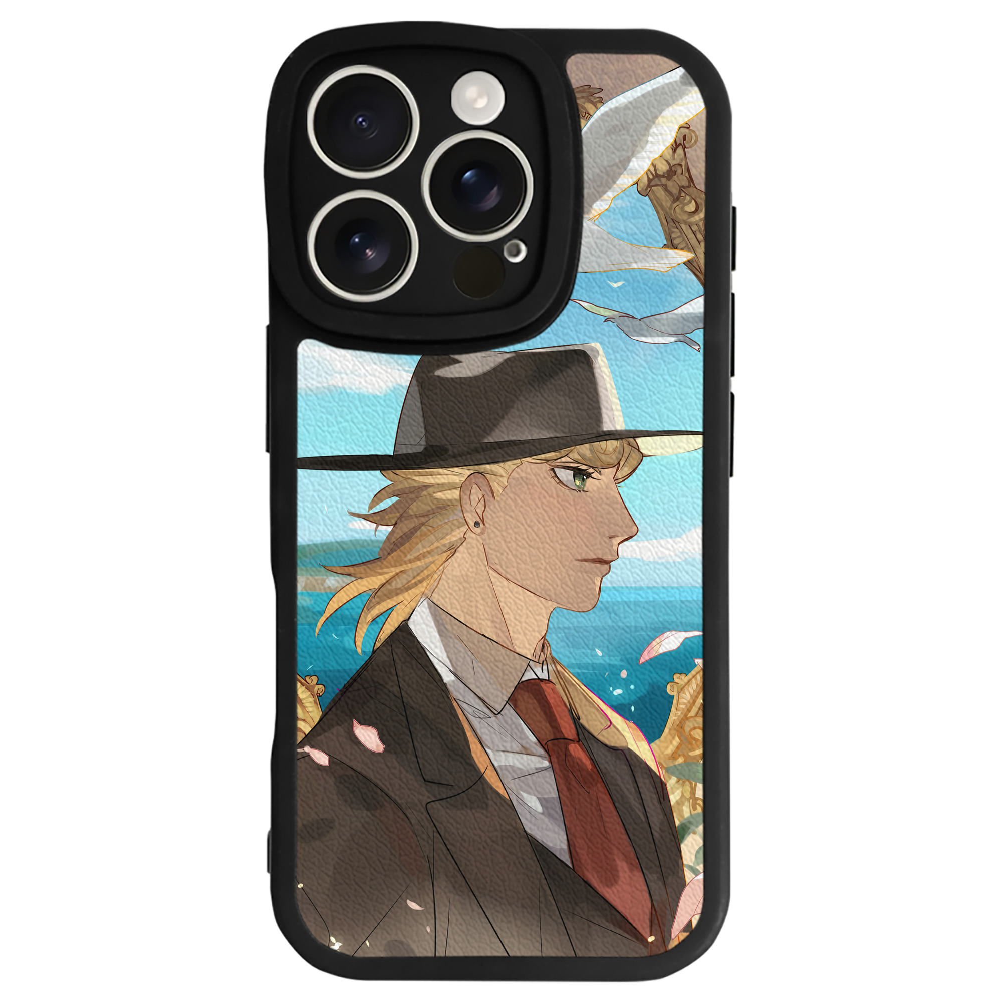 （画像用） ジョジョの奇妙な冒険 JoJo's Bizarre Adventure 【iPhone 16シリーズ対応】シリコンスマホケース（レザー調） 材質：シリコン